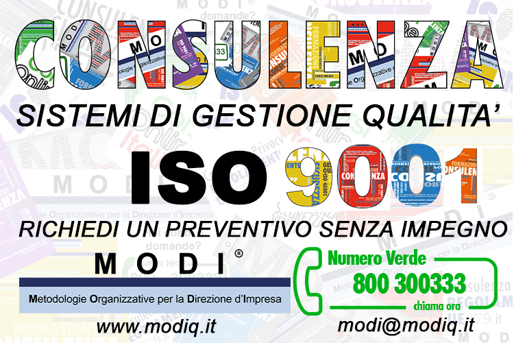 consulenza ISO 9001 qualità azienda