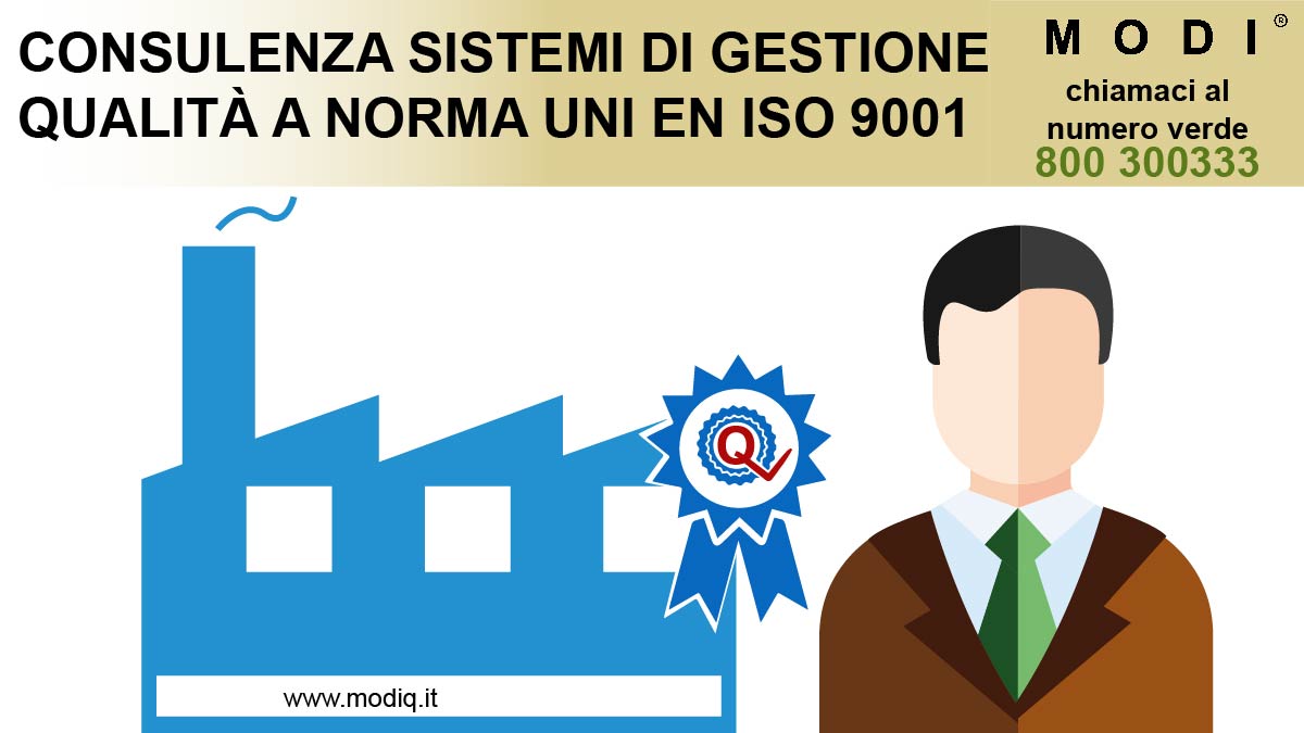 consulenti esperti certificazione ISO9001 sistemi di gestione qualità aziendale